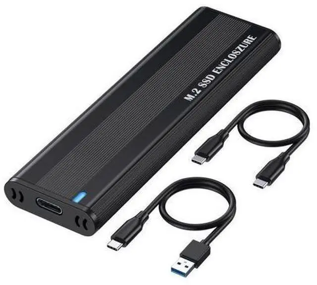 Main image of USB 3.1 to M.2 NVME/SATA SSD Enclosure Reader,USB 3.1 Gen 2 10Gbps Tool Free Enclosure Adapter Support 2242/2260/2280mm with RTL9210B Chipset