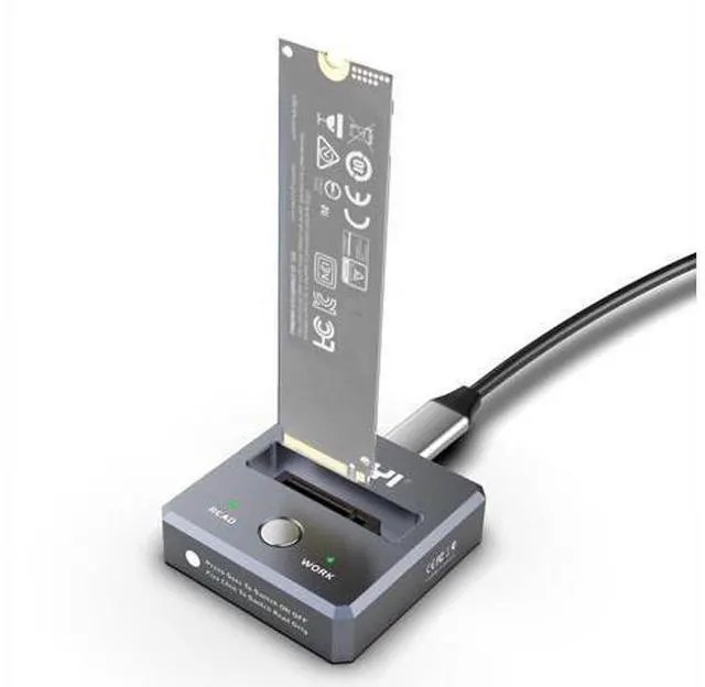 Main image of M.2 SSD Reader 10Gbps with Write Protection Compatible with NVMe/SATA to USB-C PCIe SSD Docking Station (NVMe/SATA Dual Protocol)
