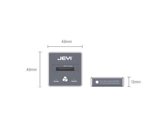 Alt view image 2 of 5 - M.2 SSD Reader 10Gbps with Write Protection Compatible with NVMe/SATA to USB-C PCIe SSD Docking Station (NVMe/SATA Dual Protocol)