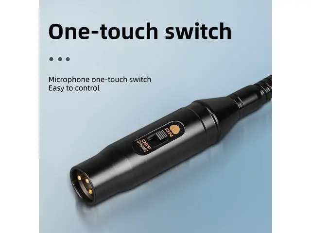 Alt view image 3 of 6 - DJ Mic Professional XLR Gooseneck Microphone for Stage with Switch