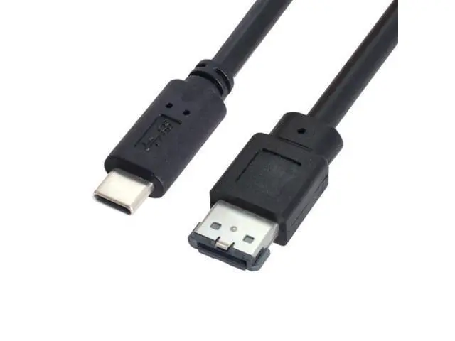 Alt view image 6 of 7 - USB C to eSATA Cable for HDD/SSD/ODD 3.28FT/1.0M (One Way Transmission The USB Port Must be Connected to The Host)