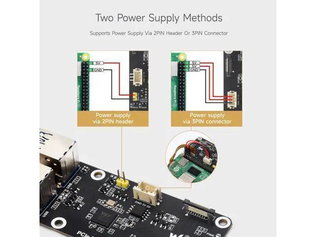 Alt view image 7 of 7 - PCIe to 4-Ch USB3.2 Gen1 Board (C), Compatible with Raspberry Pi 5, Up to 5Gbps Transmission Speed, No Driver Required, Plug and Play