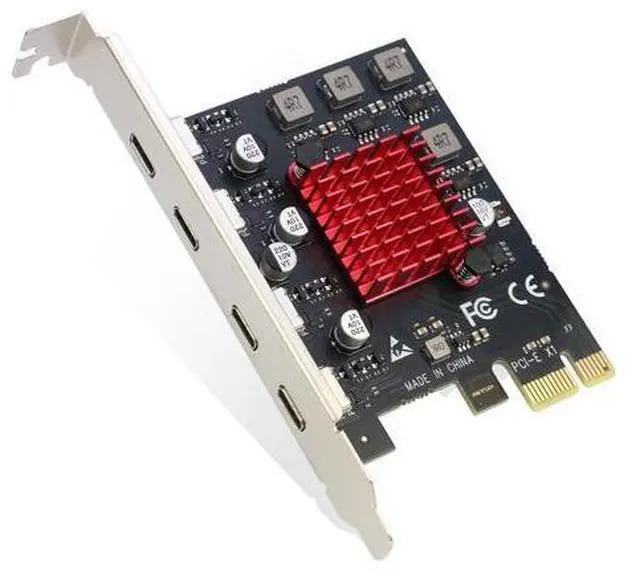 Main image of USB C PCIe Card, PCIe x1 to 4Ports USB 3.2 Gen1 Type-C Expansion Adapter (No Additional Power Required)