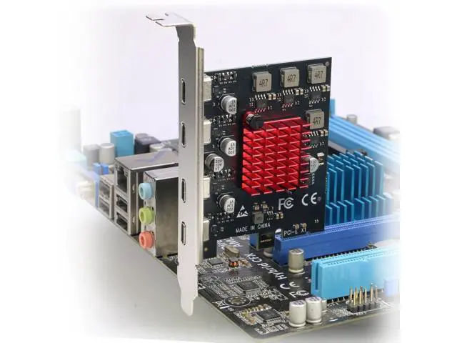 Alt view image 7 of 7 - USB C PCIe Card, PCIe x1 to 4Ports USB 3.2 Gen1 Type-C Expansion Adapter (No Additional Power Required)