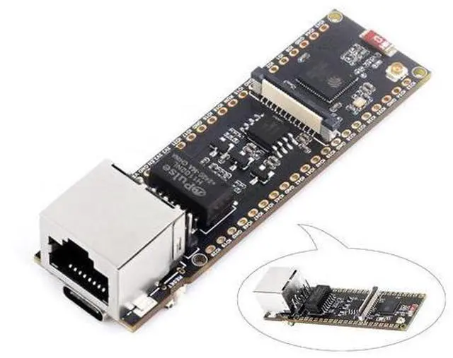 Main image of ESP32-S3 Ethernet Development Board, 10/100Mbps RJ45 Ethernet Port, 240MHz Dual Core Processor, Onboard Type-C Port & TF Card Slot, Support WiFi & BLE & ETH Communication