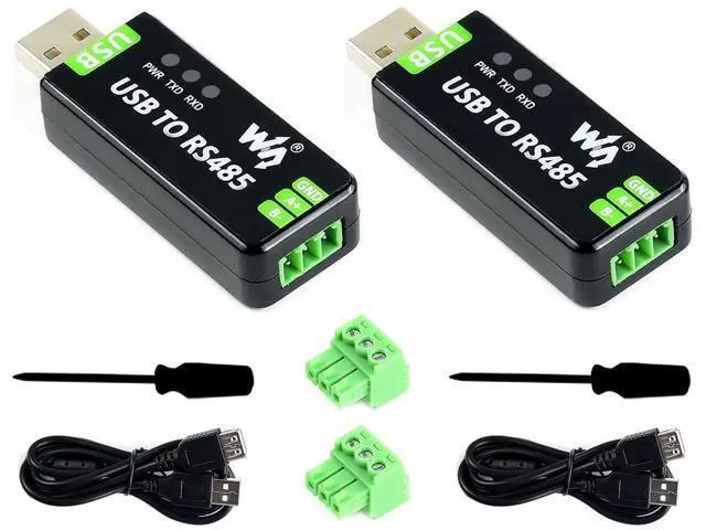 Main image of 2PCS Industrial USB to RS485 Bidirectional Converter Adapter Board with Original FT232RNL and SP485EEN Chip Fast Communication up to 1.2km Transmission Distance Embed Protection Circuits