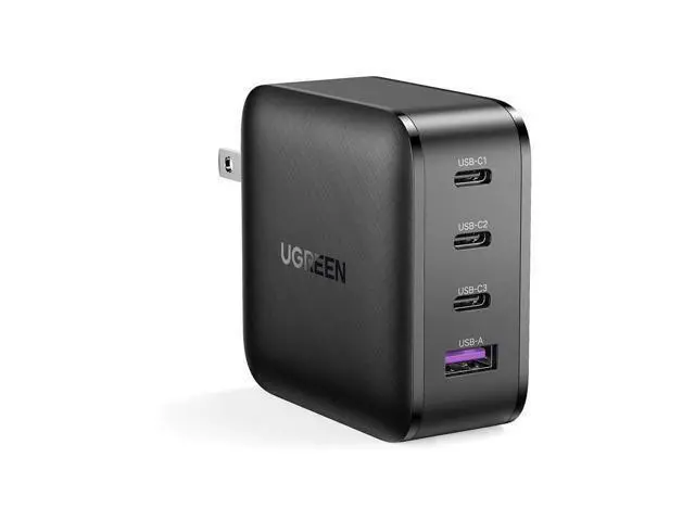 Main image of USB C Charger Block 65W 4-Port GaN PPS PD Charger, Compact Travel Fast Charger, USB Wall Charger for MacBook Pro Air, iPad, iPhone 12, Galaxy, Nintendo Switch and All USB C Charger