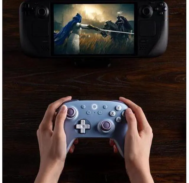 Main image of Ultimate 2C Wireless Controller for Windows PC and Android, with 1000Hz Polling Rate, Hall Effect Joysticks and Hall Triggers, and Remappable L4/R4 Bumpers (Dark Blue)