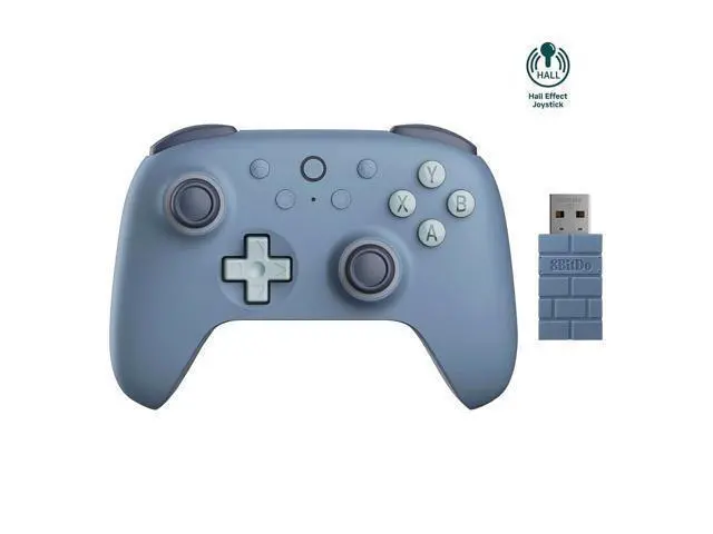 Alt view image 4 of 6 - Ultimate 2C Wireless Controller for Windows PC and Android, with 1000Hz Polling Rate, Hall Effect Joysticks and Hall Triggers, and Remappable L4/R4 Bumpers (Dark Blue)