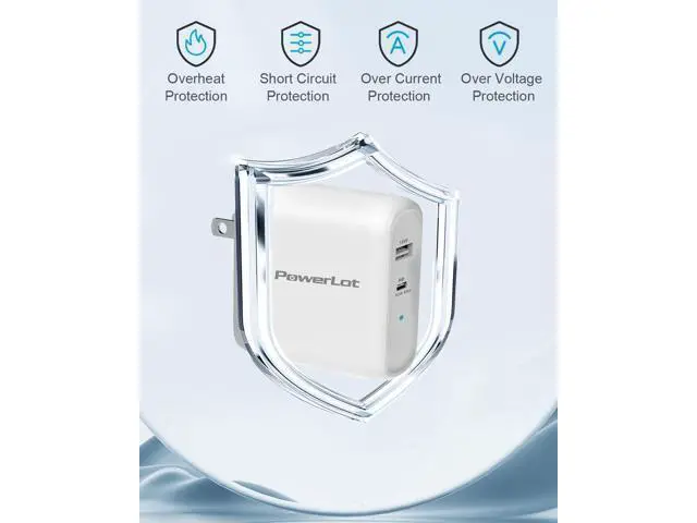 Alt view image 6 of 7 - USB C Charger, 68W 2 Port GaN PD& QC USB-C Power Adapter, 60W USB C Wall Charger for MacBook Pro, iPad pro Charger Block, 18W USB A Fast Charger for iPhone 12 Pro Max/ 11 Pro Max/iPad Air