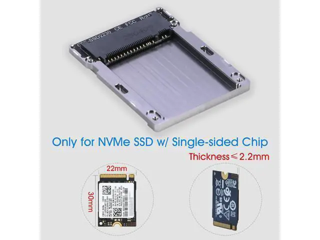 Alt view image 3 of 7 - CFexpress B to NVMe 2230 SSD Adapter, CF Type B Converter Card for NVMe SSD DIY Assembly Kit