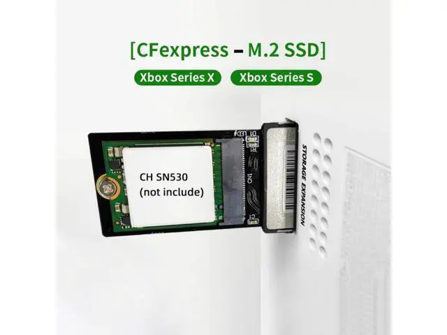 Alt view image 2 of 7 - M.2 NVMe to PCIe 4.0 CF Express Type B Hard Drive Converter Box for Xbox Series X/S 2230mm CH SN530 SSD