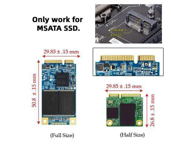Alt view image 5 of 7 - 2 in 1 Combo MSATA SSD to 2.5" SATA JBOD HDD Disk Drive Enclosure Adapter