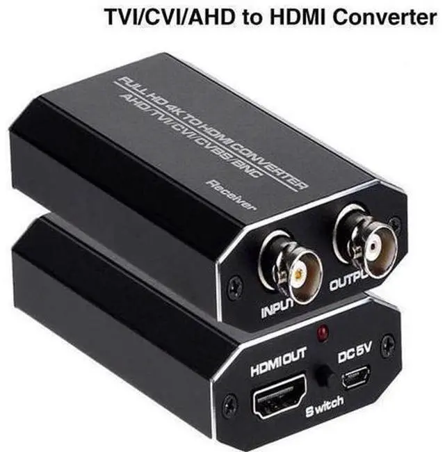 Main image of AHD to HDMI Converter TVI to HDMI Converter 4-in-1 Composite CVBS TVI CVI AHD to HDMI Converter Support 720P/ 1080P/ 3MP/ 4MP/ 5MP/ 8MP for Monitor HDTV DVRs