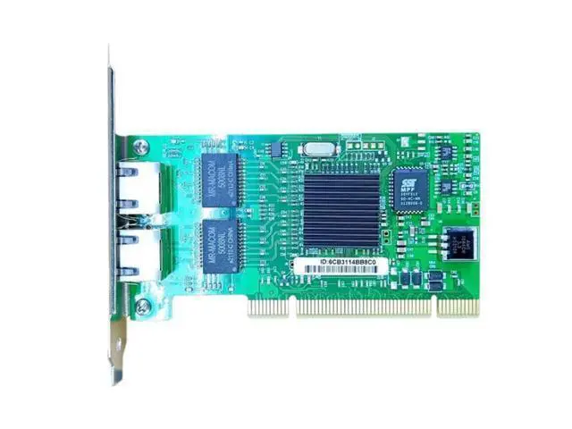Alt view image 2 of 2 - Desktop PCI DualPort Gigabit Network Card Server Network Card Supports Aggregation Soft Routing ROS 82546 Chip