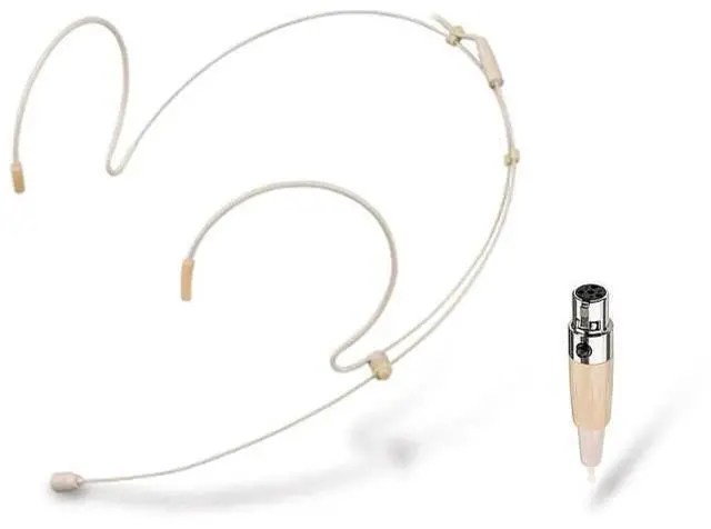 Main image of Headset Microphone Double Over Ear Earset Over Ear Headworn Mic Compatible with Shure Wireless System Bodypack Transmitter with 1.2m Cable Windscreen Mini XLR 4 Pin TA4F Plug