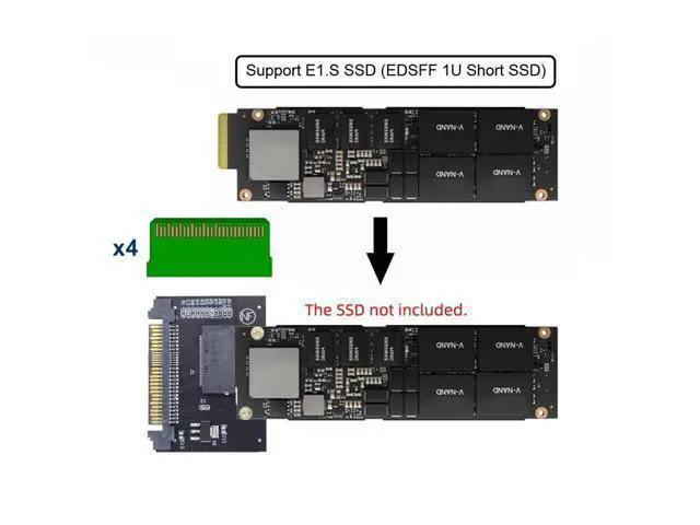 Alt view image 4 of 7 - NVMe EDSFF GEN-Z E1.S SSD to U.2 SFF-8639 Host Adapter for DC P4511 Series EDSFF NVMe SSD