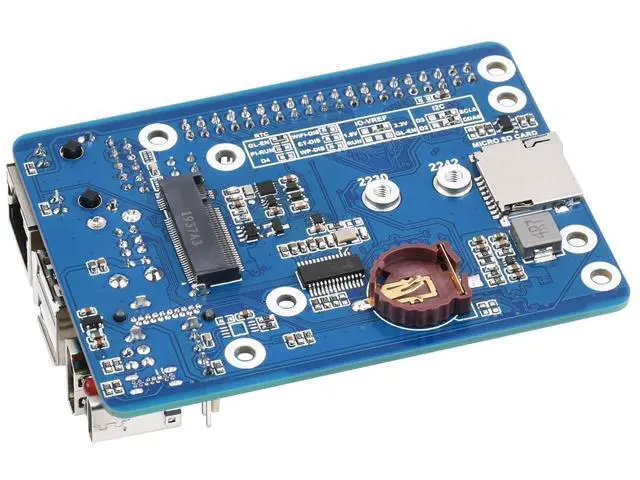 Alt view image 6 of 7 - CM4 Base Board (Advanced C Version) for Compute Module 4, with Raspberry Pi 40PIN GPIO Header/MIPI CSI Camera Ports/LCD Display Port/Fan/HDMI/USB/Gigabit Ethernet RJ45 Connector