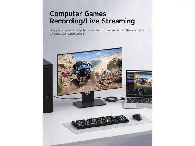 Alt view image 7 of 7 - Hagibis USB3.0 Video Capture Card with 100W PD, HDMI to USB A/USB C Capture Cable 1080P@60fps YUY2 MJPEG MS2130 for Quest 3 2 Pro VR Switch2 PS4/5 Live Broadcast, Gaming, Streaming, Recorder Visit the