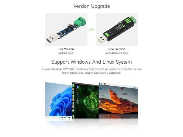 Alt view image 4 of 7 - USB to CAN Adapter Model A, STM32 Chip Solution, Multiple Working Modes, Multi-System Compatible