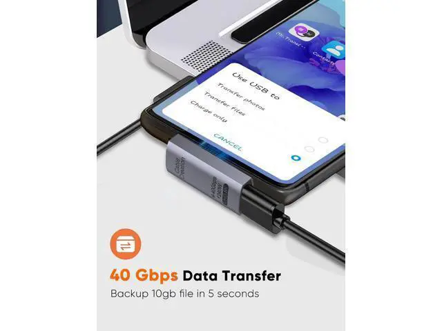 Alt view image 2 of 7 - 90 Degree USB C Adapter 5 Pack, Right Angle USB C Male to Female Adapter 40Gbps 240W Compatible with Steam Deck, ROG Ally, Switch, Notebook, PC, Tablet, Phone and More, Middle Angle