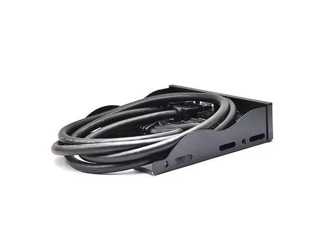 Alt view image 5 of 6 - 3.5in USB3.2 Gen2 Floppy Drive Front Panel 10Gbps with Audio Port USB-C Port 19Pin/9Pin Suitable for Type-E Interface 3.5in Floppy Disk Bay (with USB 3.0 19Pin)