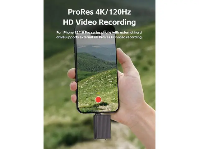 Alt view image 4 of 7 - Hagibis 2230 M.2 NVMe SSD Enclosure with Cooling Fan for iPhone 16 15 Pro Max ProRes, USB 3.2 Gen 2 10Gbps to NVMe PCI-E External M.2 SSD Case for MacBook Laptop iPad Android