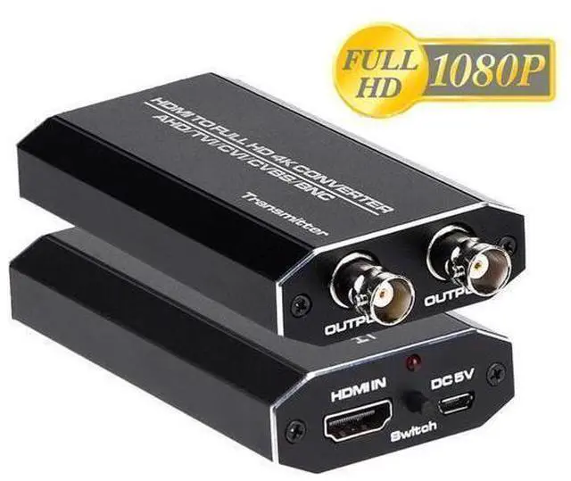 Main image of HDMI to Dual AHD Converter 1080P HDMI to AHD Converter Adapter Convert Support 720P/1080P@30Hz for CCTV Outdoor Home Security Surveillance IP Camera System AHD DVR NVR Video Recorder