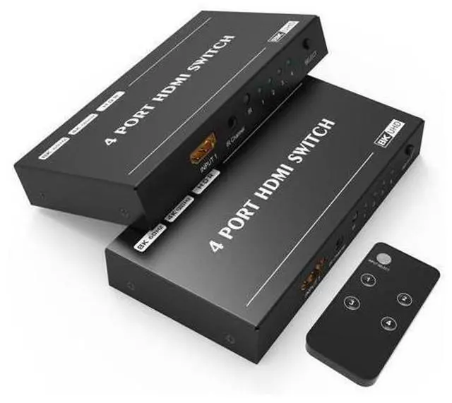 Main image of HDMI 2.1 Directional 4in 1out Switch with Remote Control 8K 60Hz 4K 120Hz Switcher Adapter 4 in 1 Out Converter Splitte For PC TV PS4 Xbox PS5 Projectors