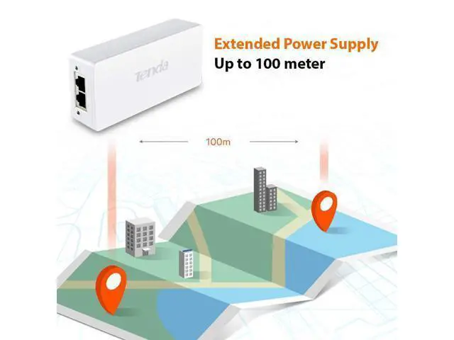 Alt view image 5 of 7 - PoE Injector, 30W Gigabit Power Over Ethernet Plus Adapter, 48V PoE+ IEEE 802.3af/at Compliant, 10/100/1000Mbps RJ45, Up to 100M(325ft), Plug and Play, for IP Cameras & Access Points (PoE30G-AT)