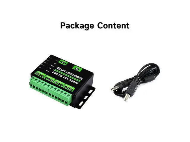 Alt view image 2 of 7 - Industrial USB to 4Ch RS485 Converter, Multi Protection Circuits, Multi Systems Support, Aluminium Alloy Case, Wall-Mount & Rail-Mount Support