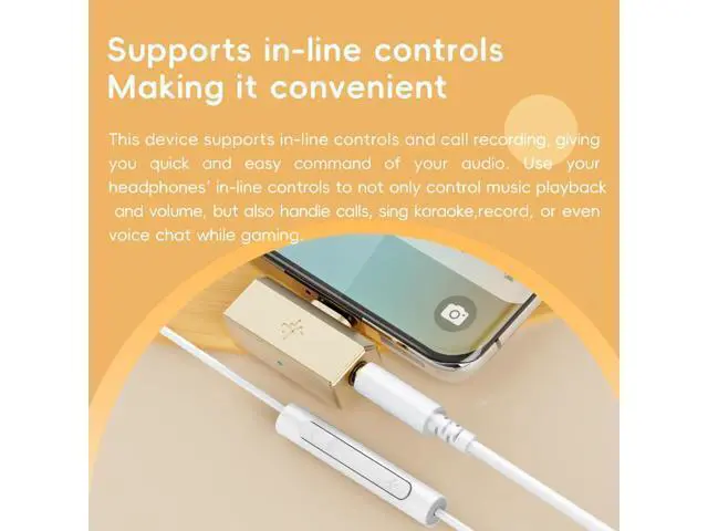 Alt view image 2 of 6 - Tiny Portable DAC & Headphone Amplifier, Hi-Res USB DAC, PEQ Precision Tuning, PCM 384kHz/DSD256 Decoding, Android App/Web Control (3.5mm + Type-C Dual Ports, Tiny A Black)