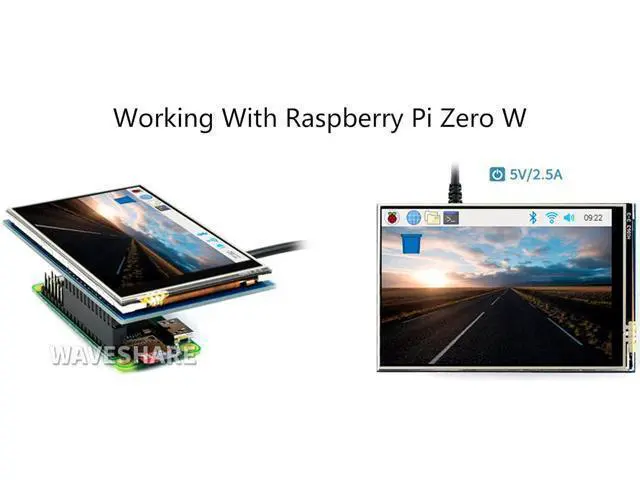 Alt view image 6 of 7 - Waveshare 3.5" Resistive Touch Screen IPS LCD 480x320, XPT2046 Controller, Compatible with Raspberry Pi 5/4B/3B+/3B/2B/A+/B+/Zero W/Zero 2W