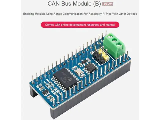 Alt view image 2 of 7 - CAN Bus Module for Raspberry Pi Pico/Pico W, Enabling Long Range Communication Through SPI