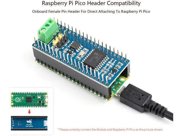 Alt view image 3 of 7 - CAN Bus Module for Raspberry Pi Pico/Pico W, Enabling Long Range Communication Through SPI