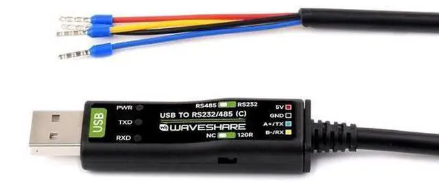 Main image of Wavesahre USB to RS232/485 Serial Cable, Original FT232RNL Chip, Compatible with Mac, Linux, Android, Win11/10/8.1/8/7, Onboard Power and Signal Indicators, Multi-OS Compatible & Device Applicable