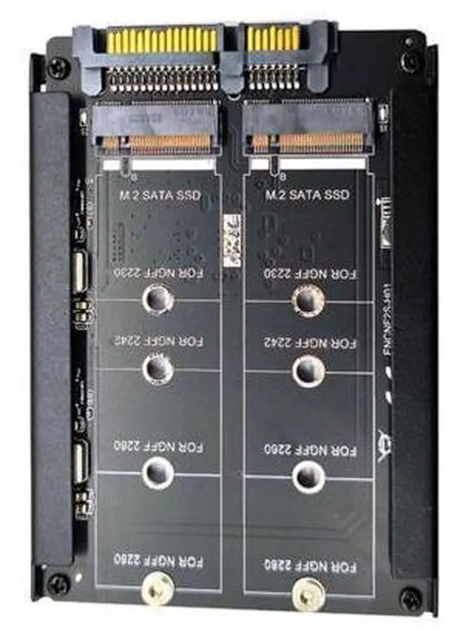 Main image of M.2 NGFF SATA SSD 2 in 1 JBOD Bridge 2.5" HDD Disk Drive Enclosure Adapter Support 2230/2242/2260/2280MM