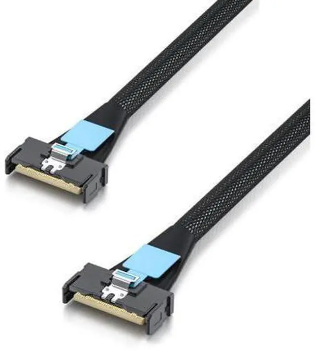Main image of PCIe Gen5 MCIO 8X Cable, SFF-TA-1016 Certified, Mini Cool Edge High-Density Connector, 85-ohm Enterprise Server Cable, Hot-Swap for Data Center, 0.5-m(1.6ft)