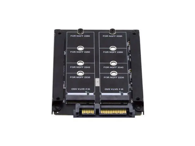 Alt view image 7 of 7 - M.2 NGFF SATA SSD 2 in 1 JBOD Bridge 2.5" HDD Disk Drive Enclosure Adapter Support 2230/2242/2260/2280MM