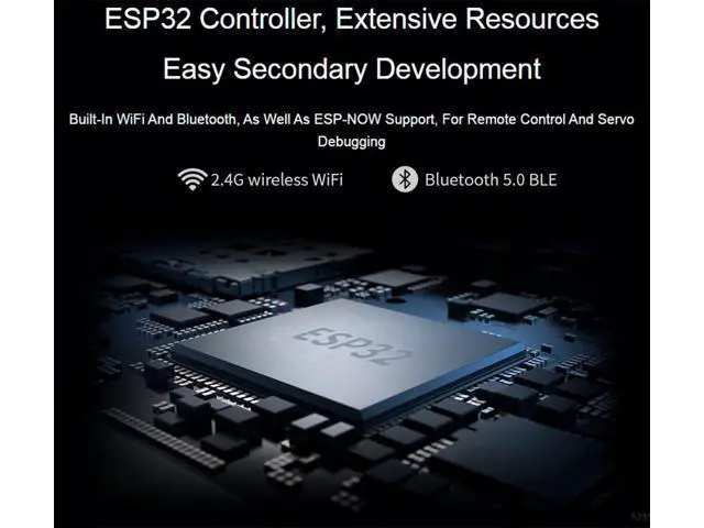 Alt view image 5 of 7 - ESP32 Servo Driver Expansion Board, Built-in WiFi and Bluetooth, UART Serial Bus Control up to 253 Servos via ESP32 Serial Port Open Source Web Application and Various Robot Structures
