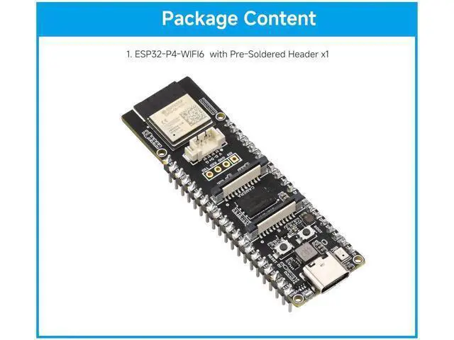 Alt view image 6 of 7 - ESP32-P4-WIFI6 High-Performance Development Board with Pre-Soldered Header, Based On ESP32-P4 and ESP32-C6, Supports Wi-Fi 6 and BLE 5, Rich Human-Machine Interfaces, Supports AI Speech Interaction