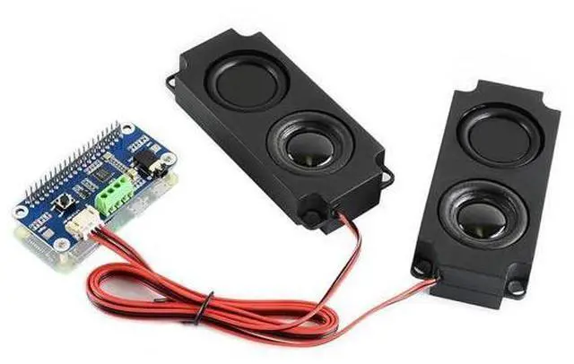 Main image of WM8960 Audio HAT Compatible with Raspberry Pi 5/4B/3B+/3B/Pi Zero/Zero W/Pi Zero 2W/Zero 2WH/Pico W/Pico 2W, WM8960 Hi-Fi Sound Card HAT, Stereo CODEC, Hi-Fi Play/Record, Come with 8 5W Speaker