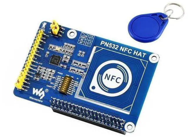 Main image of PN532 NFC HAT Compatible with Raspberry Pi 5/ 4B/3B+/3B/2B/A+/Zero W/WH/Zero 2 W/Pico/Pico 2W, PN532 Chip, Support Multi NFC/RFID Cards, 13.56 MHz Band, I2C, SPI, and UART Interfaces