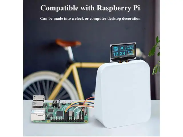 Alt view image 5 of 7 - 1.51inch Transparent OLED Compatible with Raspberry Pi 5/4B/3B+/3B/A+/Pi Zero W/Pi Zero 2W, 128 x 64 Resolution, SPI/I2C Interfaces, Embedded Independent Driver Chip, Light Blue Color Display