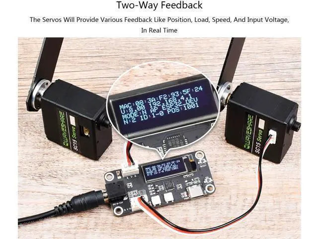 Alt view image 2 of 7 - 17KG SC15 Large Torque Programmable Serial Bus Servo Motor, Servo or Motor Dual Modes for Robotic Arms, Hexapod Robots, Humanoid Robots, Wheeled Robots, etc.