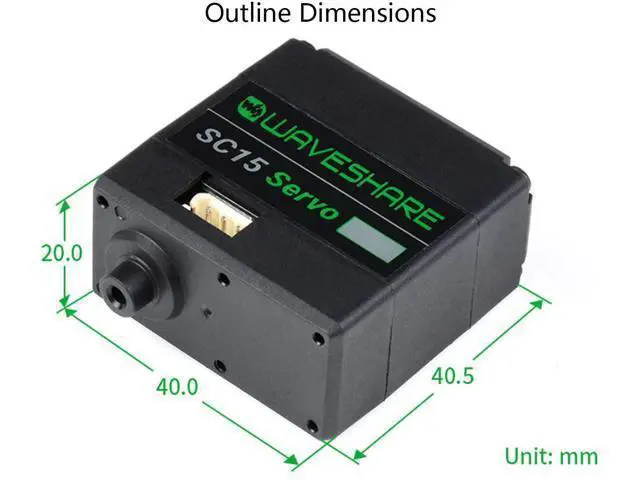 Alt view image 7 of 7 - 17KG SC15 Large Torque Programmable Serial Bus Servo Motor, Servo or Motor Dual Modes for Robotic Arms, Hexapod Robots, Humanoid Robots, Wheeled Robots, etc.