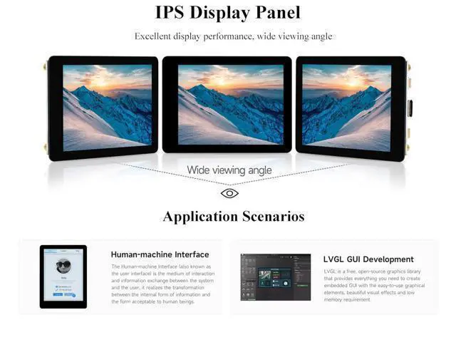 Alt view image 5 of 7 - ESP32-S3 2.8inch Display Development Board, 480×640, IPS LCD, 32-bit LX7 Dual-Core Processor, Supports W-F-i & Blue-Too-th, ESP32 with Display (No Touch)