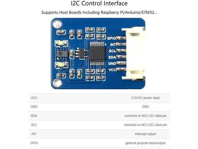 Alt view image 3 of 7 - waveshare AS7341 Spectral Color Sensor with Spectral Identification and Color Matching Function, Multi Channels, I2C Control Interface, Compatible with Arduino/Raspberry Pi /STM32