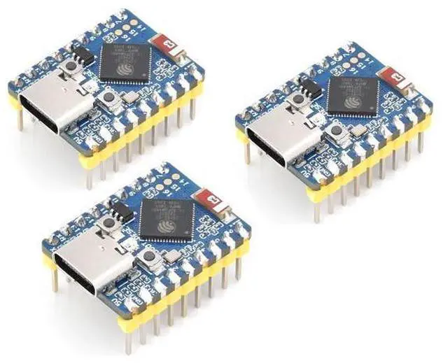 Main image of 3PCS ESP32-S3 Mini Development Board with Pre-Soldered Header, Based on ESP32-S3FH4R2 Processor, 240MHz Running Frequency, Support 2.4GHz Wi-Fi & Bluetooth 5, Onboard 4MB Flash Memory