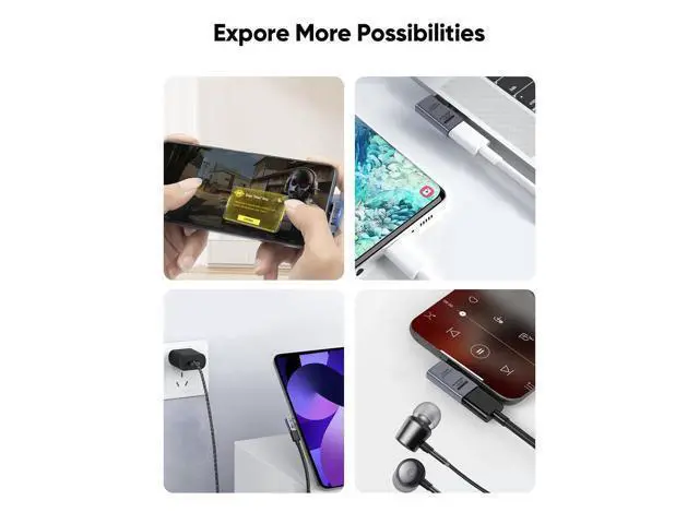 Alt view image 6 of 6 - Right Angle USB C Adapter 5 Pack, USB C Male to Female 90 Degree Adapter 40Gbps 240W Compatible with Thunderbolt 4, USB 4, Notebook, PC, Tablet, Phone and More, Right Angle